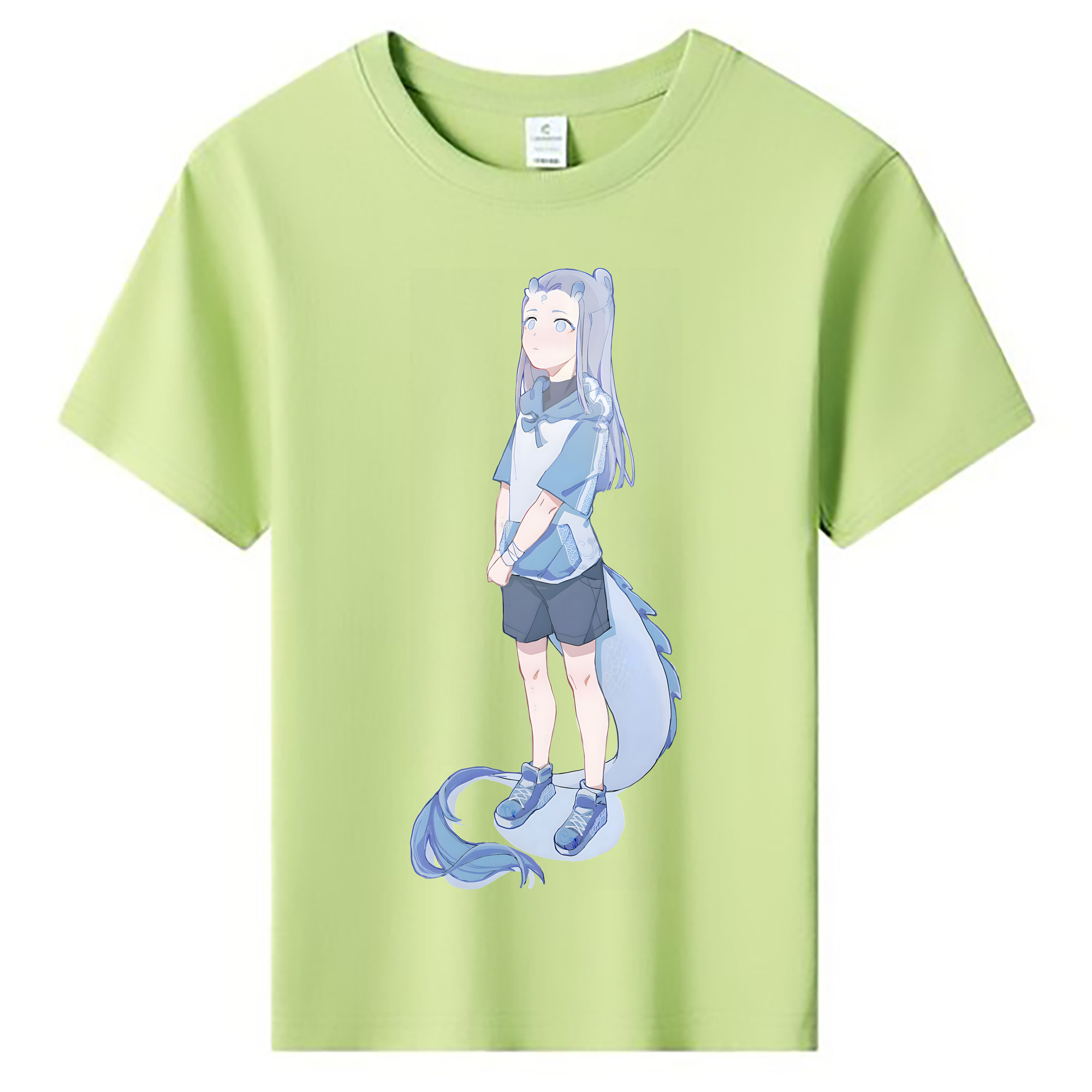 （画像用） Ne Zha 2 ナタ 魔童の大暴れ 綿100％キッズTシャツ（フロントプリント）